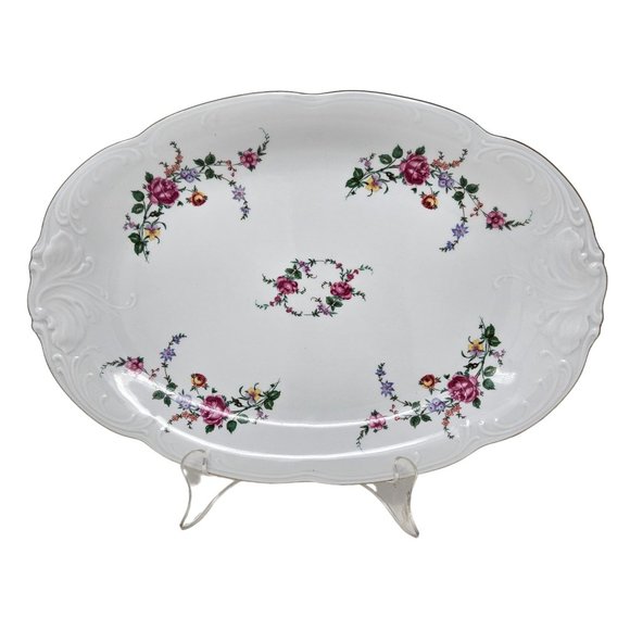 Vintage Wawel Vienna Royal Collection Oval Serving Platter China Plate Poland - Picture 7 of 7